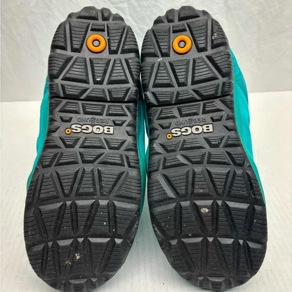 Bogs Snowday Teal Puffer Winter Boots, size 5 big girl, box 25